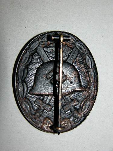 1939 Black Wound Badge (1939 Verwundetenabzeichen im Schwartz)