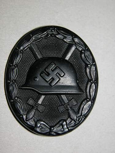 1939 Black Wound Badge (1939 Verwundetenabzeichen im Schwartz)