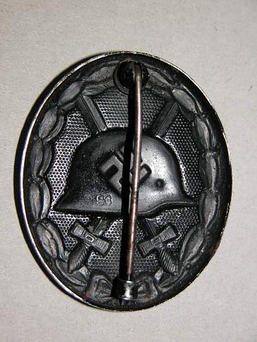 1939 Black Wound Badge (1939 Verwundetenabzeichen im Schwartz)