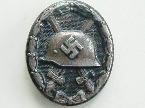 1939 Black Wound Badge (1939 Verwundetenabzeichen im Schwartz)