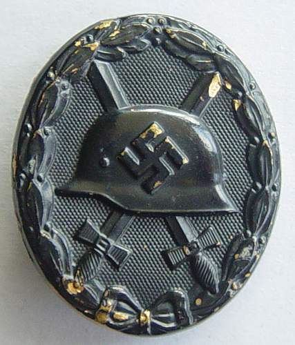 1939 Black Wound Badge (1939 Verwundetenabzeichen im Schwartz)