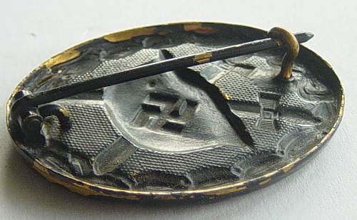 1939 Black Wound Badge (1939 Verwundetenabzeichen im Schwartz)