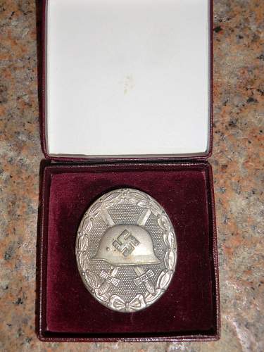 Cased Verwundetenabzeichen 1939 in Silber