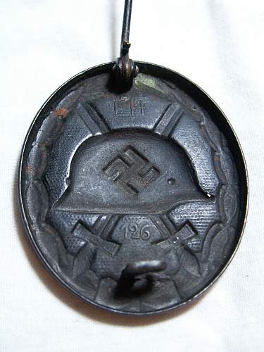 Verwundetenabzeichen 1939 in Schwarz 126 EH