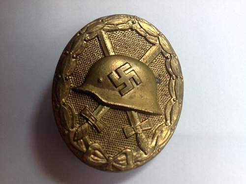 Verwundetenabzeichen in Gold. Real or Fake?