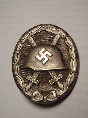 My 1st Pattern 1939 Pattern Wound Badge in Silver