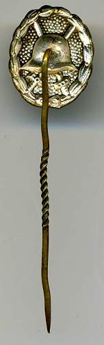 My Stickpin for the 1936 Pattern Wound Badge