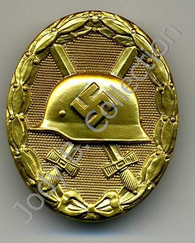 Verwundetenabzeichen (Gold Wound Badge)  in Gold, Marked 30