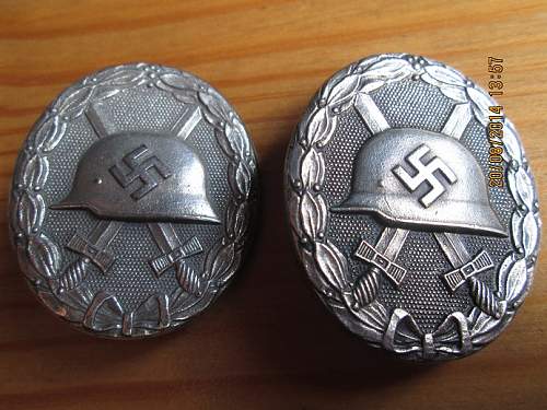 Verwundetenabzeichen 1939 in Schwarz und Silber,wiedmann \deschler