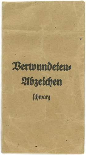 Verwundetenabzeichen 1939 in Schwarz - Franz Mänert