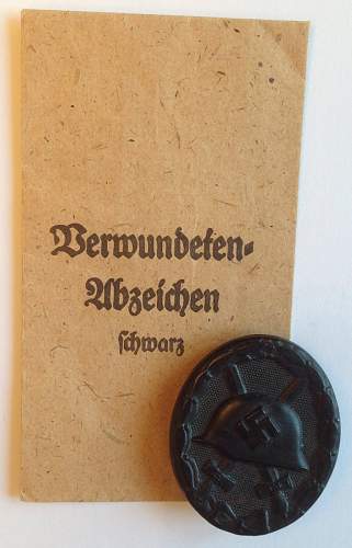 Verwundetenabzeichen 1939 in Schwarz - Moritz Hausch