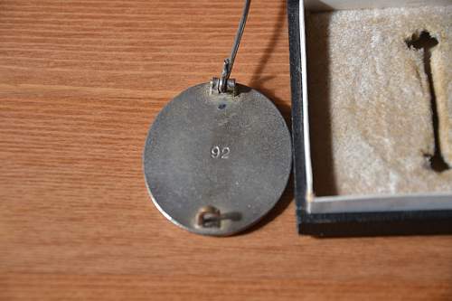 Verwundetenabzeichen 1939 in Silber mm92 with case