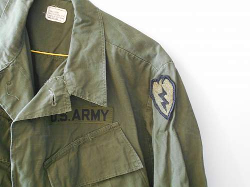 &quot;Tropic Lightning&quot; OG-107 Cotton combat tunic 1969