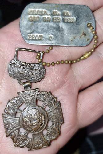 USN Dog Tag and Vietnam Gallantry Cross