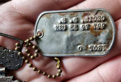 USN Dog Tag and Vietnam Gallantry Cross