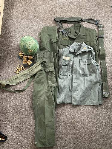 My S.Korean collection from the Vietnam war era. (Only the helmet is US)