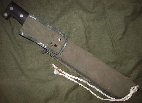 Hand Forged Bolo Machete &quot;Made in Japan&quot; saw action in NAM actually  ? ...