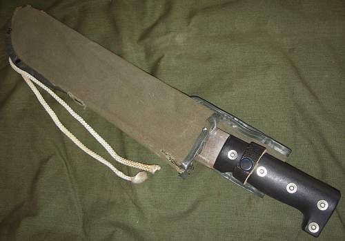 Hand Forged Bolo Machete &quot;Made in Japan&quot; saw action in NAM actually  ? ...