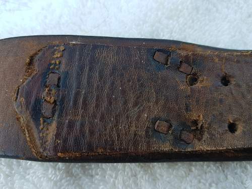 Reichswehr buckle and repaired belt