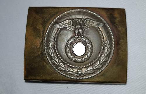 Stahlhelm Frontheil buckle