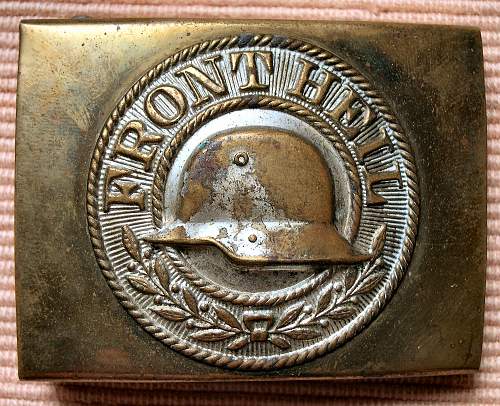 Rare Stahlhelm buckle