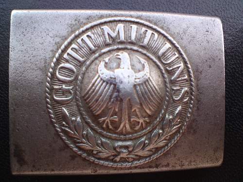 Reichswehr steel buckle.