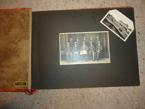 Infantry Regiment 6: M18 Helmet and photo album.