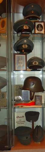 Infantry Regiment 6: M18 Helmet and photo album.
