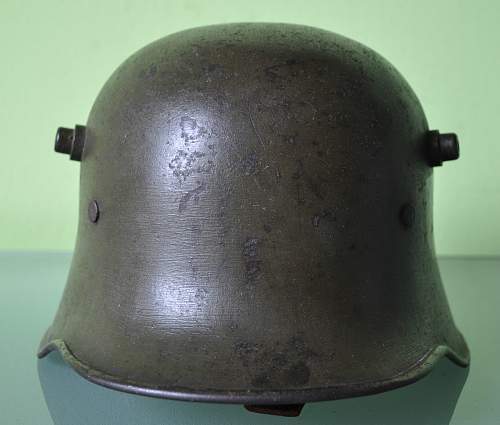 Infantry Regiment 6: M18 Helmet and photo album.