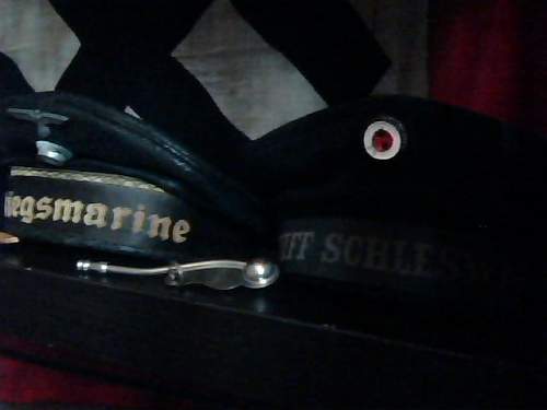 Leather Reichsmarine/Kriegsmarine Fleet Officer's Cap