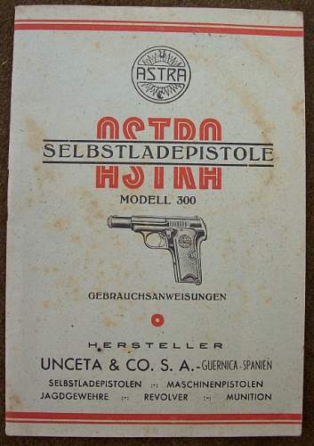 ASTRA Model 300 Manual