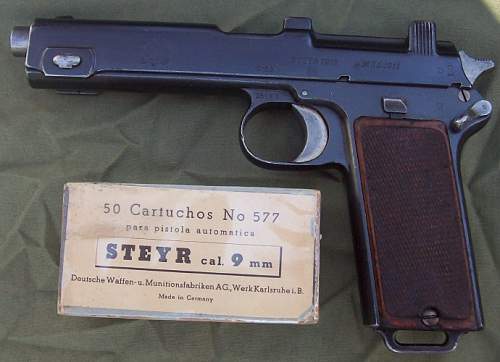 Chilean Contract Steyr Hahn Pistol