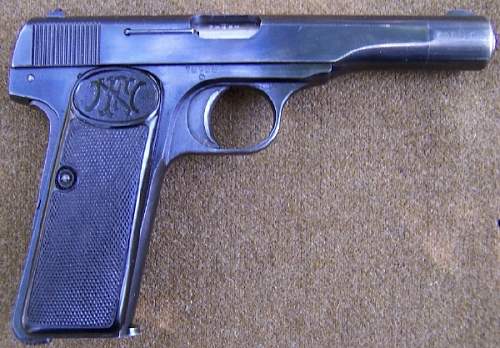 FN Browning 1922 pistol made under German occupation