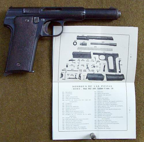 Spanish Army Astra Model 400