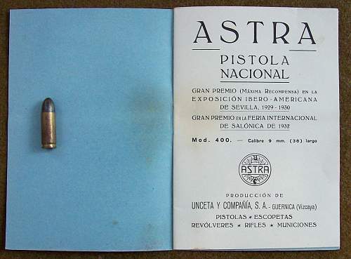 Spanish Army Astra Model 400