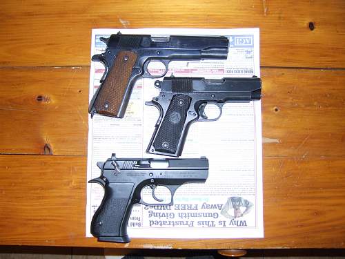 A couple 1911s and a IWI &quot;Baby Eagle&quot;.