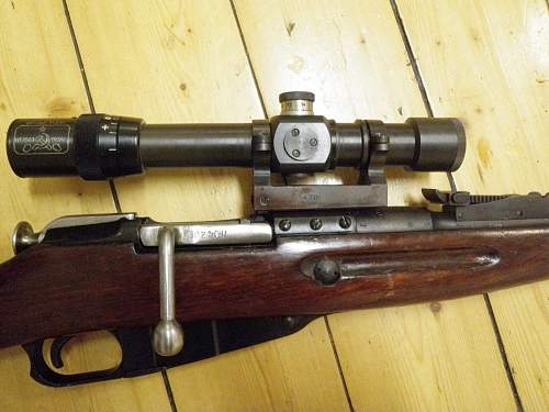 Soviet Mosin Nagant PE sniper rifle
