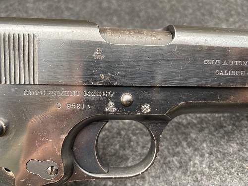 Colt 1914 Government Model .45 ACP British/Canadian Markings