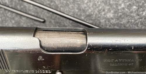 Colt 1914 Government Model .45 ACP British/Canadian Markings