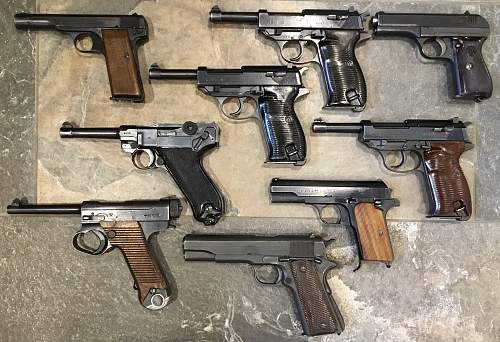 WW 2 Pistol collection