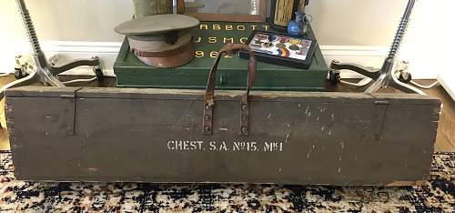 Chest, S.A. No 15, MK1 - Lee Enfield No 4, Mk. 1 Sniper Rifle Transit Chest