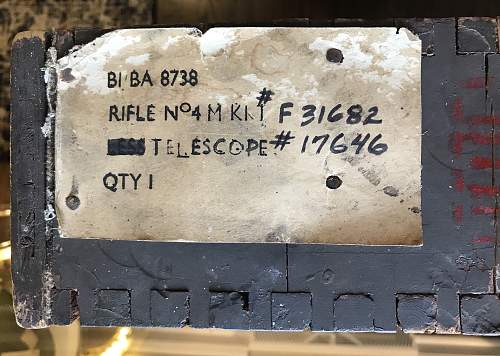 Chest, S.A. No 15, MK1 - Lee Enfield No 4, Mk. 1 Sniper Rifle Transit Chest