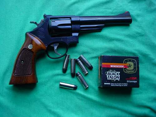 Old school hand cannon with ammo.