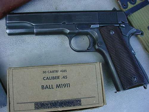 1911a1 Rem Rand rig,with ww2 ammo