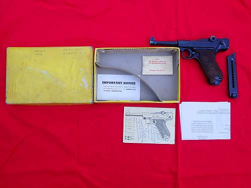 Erma Werke LA-22 pistol with box