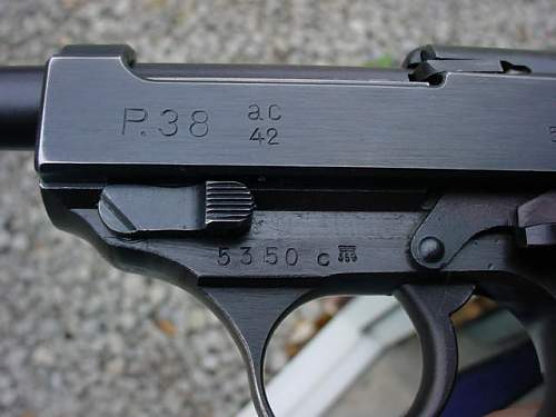 Walther P38 ac42 gunshop find,great cond.