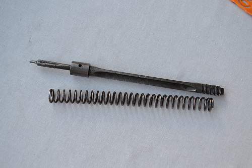 Spare parts from the German machine gun MG 34, Third Reich