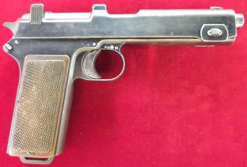 Austrian Steyr M1911 bring back by Corporal Chester Serafin