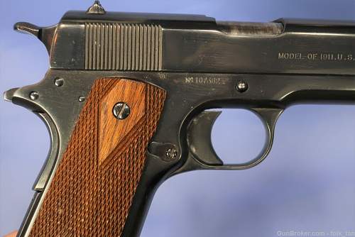 Springfield Armory US Army 1911 1914 Production