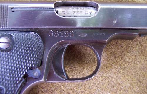 French/German MAB Model C Pistol